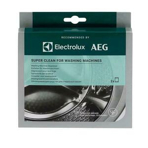 Solutie SuperClean Electrolux M2WCP051, tratament intesiv anticalcar pentru masini de spalat rufe, 2 plicuri x 50 g imagine