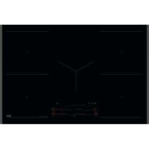 Plita incorporabila AEG TK85IM00FB, inductie, 5 zone de gatit, Timer electronic, Multiple Bridge, Conectivitate hota, Booster, Functie Pauza, Functie Punte, 80 cm (Negru) imagine