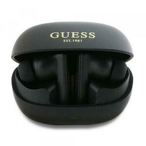 Casti True Wireless Guess Capsule Printed Logo, Bluetooth, ANC, Negru imagine