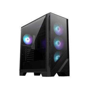 Carcasa MSI MAG FORGE 321R AIRFLOW, Fara sursa, Tempered glass, Middle Tower, Negru imagine