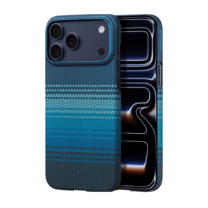 Husa Protectie Spate Pitaka KI1703MP pentru Apple iPhone 17 Pro, MagEZ 7 Pro Ultra-Slim, MagSafe (Albastru) imagine