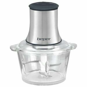 Tocator BEPER BP102001, 500 W, 1.5 l, Bol de Sticla (Argintiu) imagine