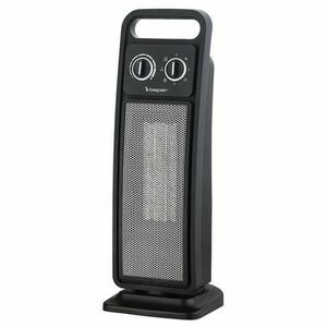 Aeroterma ceramica turn BEPER BP203002, 2000 W, Functie ventilator, Oscilatie, H 50 cm (Negru) imagine