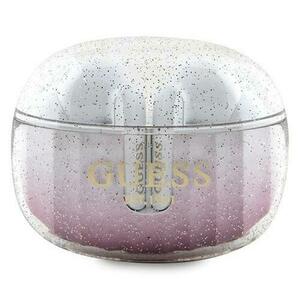Casti True Wireless Guess Glitter Gradient, Bluetooth, Roz imagine