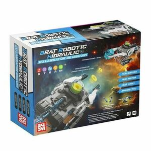 Brat robotic hidraulic D-Toys, cu lansator de discuri cu 106 piese imagine