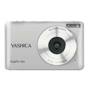 Aparat foto compact Yashica DigiPix 100 YAS-DG100P-SV, 8MP, Filmare FHD, Zoom digital 8x, Ecran IPS 2.4inch, USB-C (Argintiu) imagine