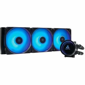Cooler CPU Chieftec Iceberg 360 RGB, 3 x 120mm, 500 - 2200 RPM, iluminare RGB (Negru) imagine