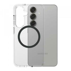 Husa pentru Samsung Galaxy S25 S931, PanzerGlass, Care Urban Combat, Transparenta Neagra imagine