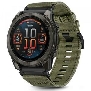 Curea Techsuit W070 pentru Garmin Watch Fenix Series, 26mm, Verde imagine