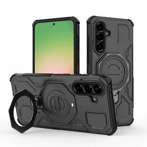 Husa pentru Samsung Galaxy A56 A566, Techsuit, Carbon Shield Pro, Neagra imagine