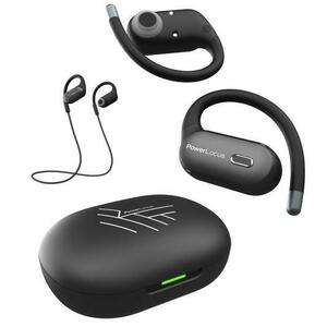 Casti PowerLocus PWL-MOVE-BLACK, Bluetooth, Microfon (Negru) imagine