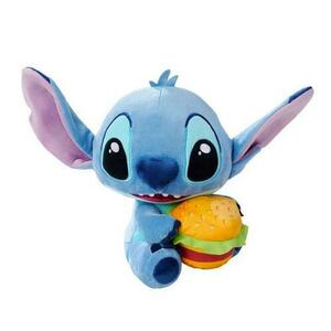 Jucarie de plus Disney Stitch cu un burger, 25 cm imagine
