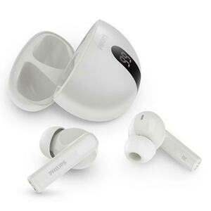 Casti True Wireless In-Ear Philips TAT2520WT/00, Bluetooth, Noise Cancelling, Microfon, IPX4 (Alb) imagine