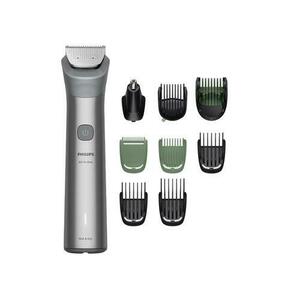 Aparat de tuns multifunctional 10 in 1 Philips Series 5000 MG5931/15, Acumulator, Autonomie 120 minute (Gri) imagine