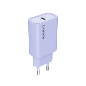 Incarcator retea CANYON CNE-CHA30CLPU OnCharge 30CL, 30 W, 1x USB Type-C PD (Mov) imagine