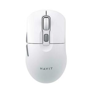 Mouse HAVIT MS59WB, Wireless 2.4 Ghz, 800 - 1600DPI (Alb/Gri) imagine