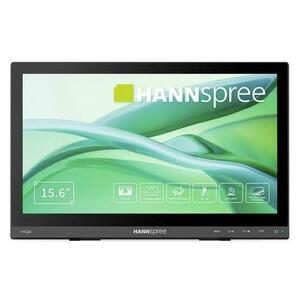Monitor IPS LED Hannspree 15.6inch HT165HPB, Full HD (1920 x 1080), VGA, HDMI, Touchscreen (Negru) imagine