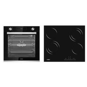 Pachet Samus ONL46 Cuptor incorporabil Samus SCE827GCF, 80 l, 2500 W, 7 Functii, Clasa energetica A, Timer digital, Grill electric, Ventilator, Curatare catalitica (Negru) + Plita incorporabila Samus PSVE-64BG3, Vitroceramica, 5800 W (Negru) imagine