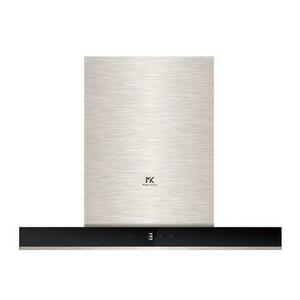 Hota Master Kitchen MKHD T9081ED-TouchBK/XS 800Mc/h Latime 90cm Clasa A Control Slide Touch 3 Filtre Aluminiu Sticla (Negru/Inox) imagine