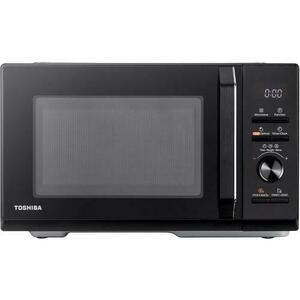 Cuptor cu microunde Toshiba MW3-AG25PFBK, 25 L, 900 W, 5 nivele de putere, functie Grill, 7 retete predefinite, diametru platou 288 mm (Negru) imagine