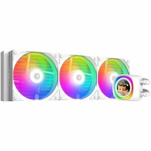 Cooler CPU ID-Cooling FX360 LCD, 300 - 2000 RPM, 120 mm, iluminare aRGB (Alb) imagine