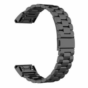 Curea Techsuit W010 pentru Garmin Watch Fenix / Forerunner Series, 22mm, Negru imagine