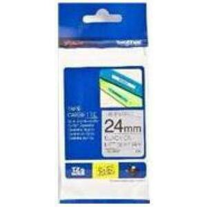 Banda mata Brother TZEM951, 24mm/8m (Negru/Argintiu) imagine