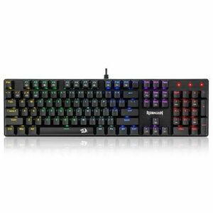 Tastatura Gaming Redragon Sindri Rainbow, Wired, USB, iluminare (Negru) imagine