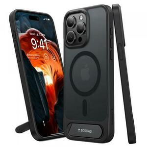 Husa MagSafe pentru Apple iPhone 15 Pro Max, Torras, Pstand, Neagra imagine