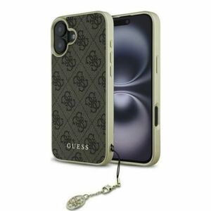 Husa pentru Apple iPhone 16 Plus, Guess, 4G Charm, Maro imagine