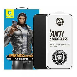 Folie de protectie Ecran Blueo Anti-Static HD pentru Apple iPhone 15 Pro Max, Sticla Securizata, Full Glue imagine