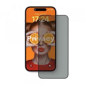 Folie de protectie Ecran Privacy Anank 3X Reinforced pentru Apple iPhone 15 Pro, Sticla Securizata, Full Glue, 2.5D imagine