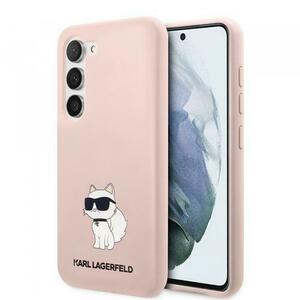 Husa pentru Samsung Galaxy S23+ S916, Karl Lagerfeld, Silicone Choupette, Roz imagine