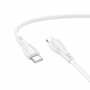 Cablu Date si Incarcare USB-C - Lightning Borofone BX121 Energy, 27W, 1m, Alb imagine