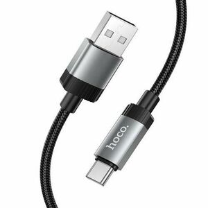 Cablu Date si Incarcare USB-A - USB-C HOCO X117, 60W, 1m, Negru imagine