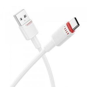 Cablu Date si Incarcare USB-A - USB-C Borofone BX110 Beneficio, 18W, 1m, Alb imagine