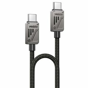 Cablu Date si Incarcare USB-C - USB-C Yesido CA196, 60W, 1.2m, Negru imagine