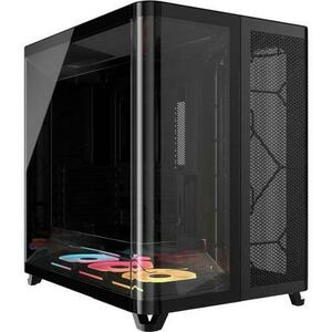 Carcasa Corsair AIR 5400 LX-R RGB LINK, Fara sursa, Middle Tower (Negru) imagine