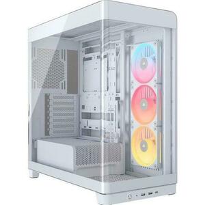 Carcasa Corsair Frame 4500X LX-R RGB, Fara sursa, Middle Tower (Alb) imagine