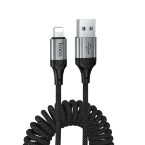 Cablu Date si Incarcare USB-A - Lightning HOCO X121, 27W, 1.5m, Negru imagine