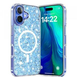 Husa MagSafe pentru Apple iPhone 16 Plus, Techsuit, Sparkly Glitter imagine