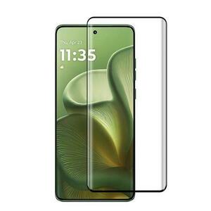 Folie Sticla Lemontti LEMFSC3DME6N Curbata 3D pentru Motorola Edge 60 (Transparent/Negru) imagine