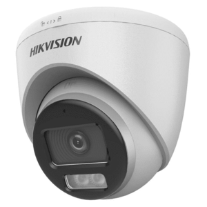 Camera supraveghere Dome Hikvision ColorVu Smart Hybrid DS-2CE72KF0T-LFS(2.8MM), 5 MP, IR/lumina alba LED, 2.8 mm, Microfon, IP67 (Alb) imagine