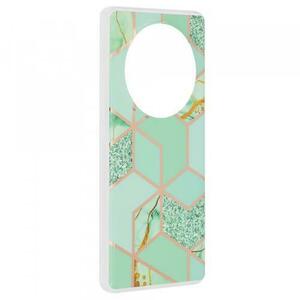Husa pentru Honor Magic6 Lite, Techsuit, Marble, Verde imagine