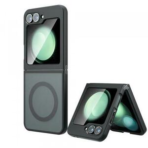Husa MagSafe pentru Samsung Galaxy Z Flip6 F741, Techsuit, PureFrost, Neagra imagine