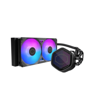 Cooler CPU CoolerMaster MasterLiquid 240 Atmos II Pixel LCD, aRGB, 2 x 120 mm (Negru) imagine
