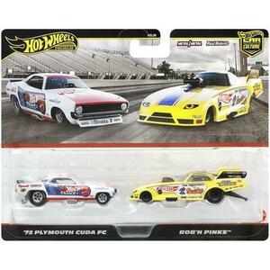 Set 2 masinute metalice Hot Wheels - Plymouth Cuda FC '72 si Rob'N Pinks, 1: 64 imagine