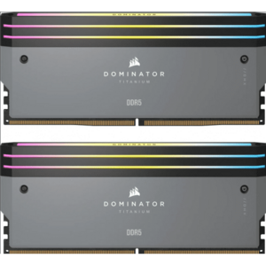 Memorii Corsair Dominator Titanium RGB Grey AMD EXPO 64GB, DDR5-6000MHz, CL30, Dual Channel imagine