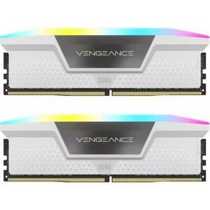 Memorii Corsair Vengeance RGB White Intel XMP 3.0, 64GB, DDR5-6000MHz, CL30, Dual Channel imagine