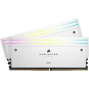 Memorii Corsair Dominator Titanium RGB White Intel XMP 3.0 32GB, DDR5-7000MHz, CL34, Dual Channel imagine